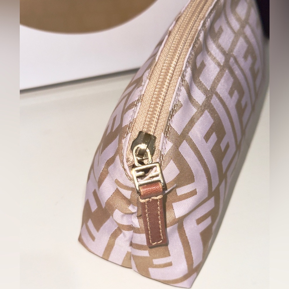 Fendi Pink Zucca Makeup Bag/ Pouch - Picture 2 of 10